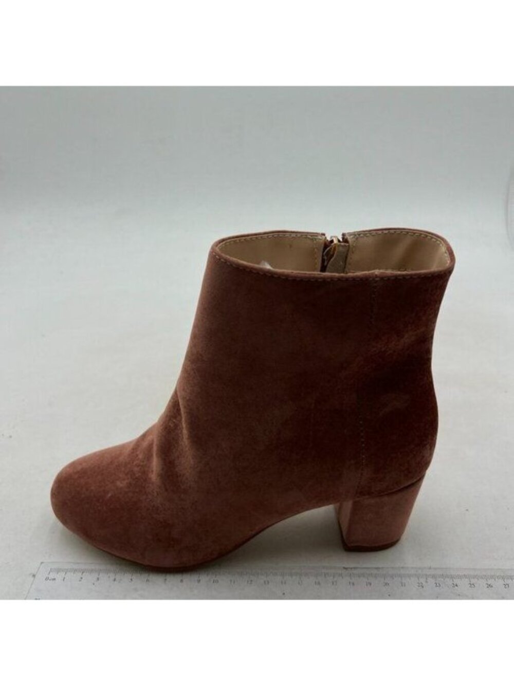 Brown Women Almond Toe Chunky High Heel Handmade Ankle Boot Elegant Daily Boot